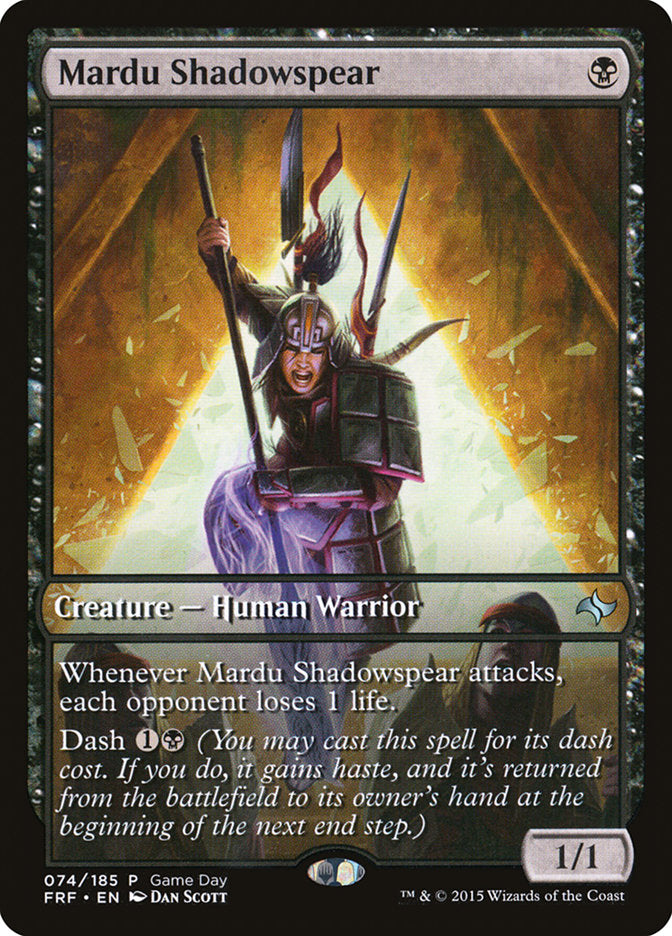 Mardu Shadowspear (Game Day) [Fate Reforged Promos] | Sanctuary Gaming