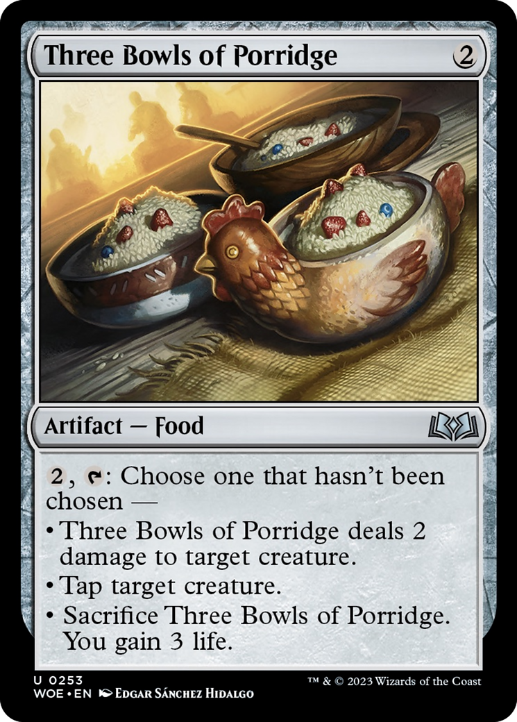 Three Bowls of Porridge [Wilds of Eldraine] | Sanctuary Gaming