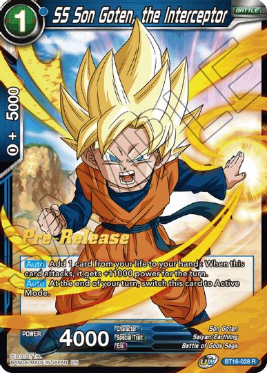 SS Son Goten, the Interceptor (BT16-028) [Realm of the Gods Prerelease Promos] | Sanctuary Gaming