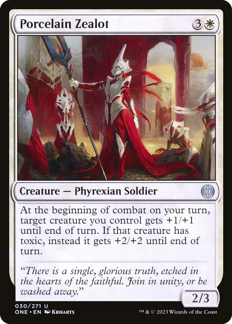 Porcelain Zealot [Phyrexia: All Will Be One] | Sanctuary Gaming