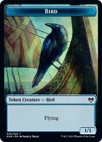 Bird (005) // Soldier Double-sided Token [Kaldheim Commander Tokens] | Sanctuary Gaming