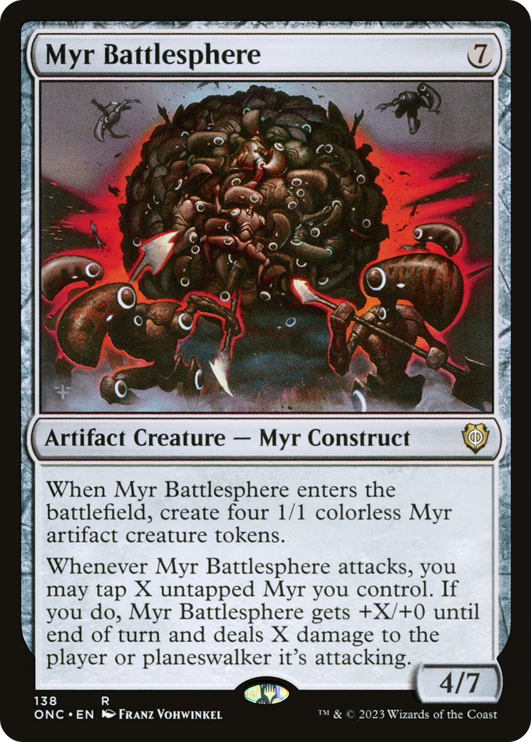 Myr Battlesphere [Phyrexia: All Will Be One Commander] | Sanctuary Gaming