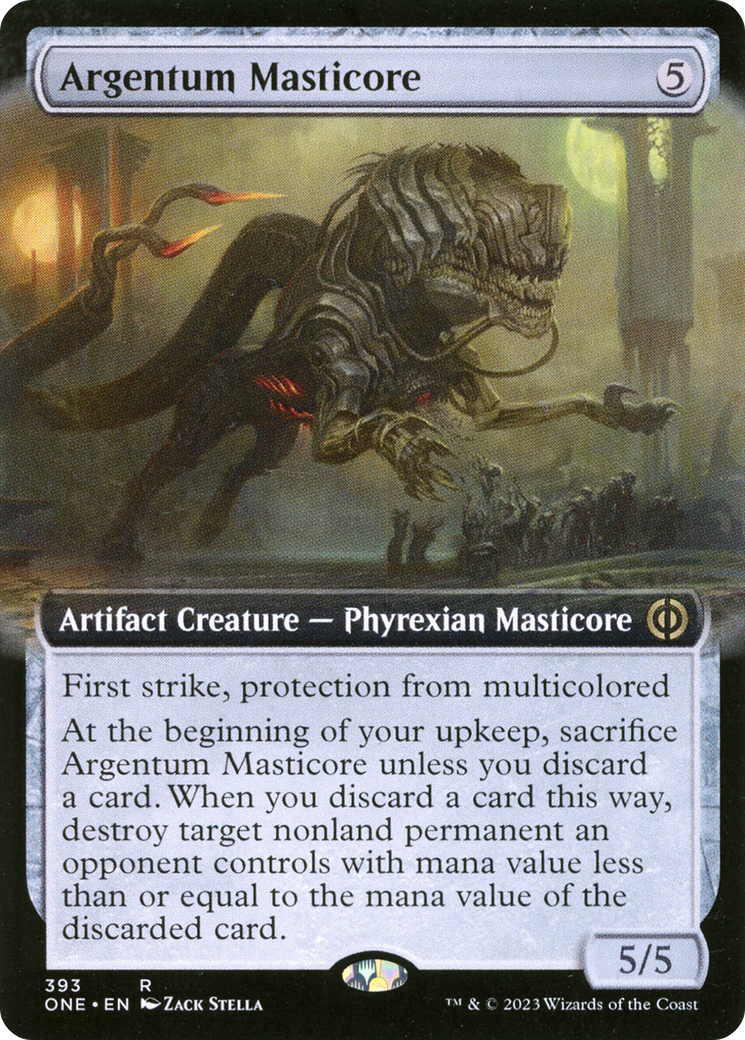 Argentum Masticore (Extended Art) [Phyrexia: All Will Be One] | Sanctuary Gaming