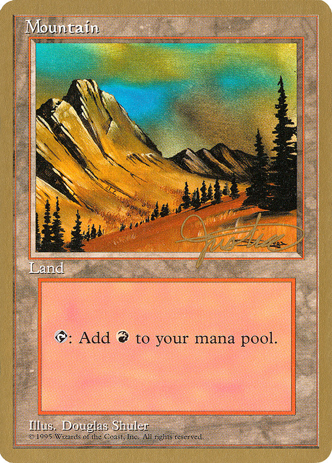 Mountain (mj375) (Mark Justice) [Pro Tour Collector Set] | Sanctuary Gaming