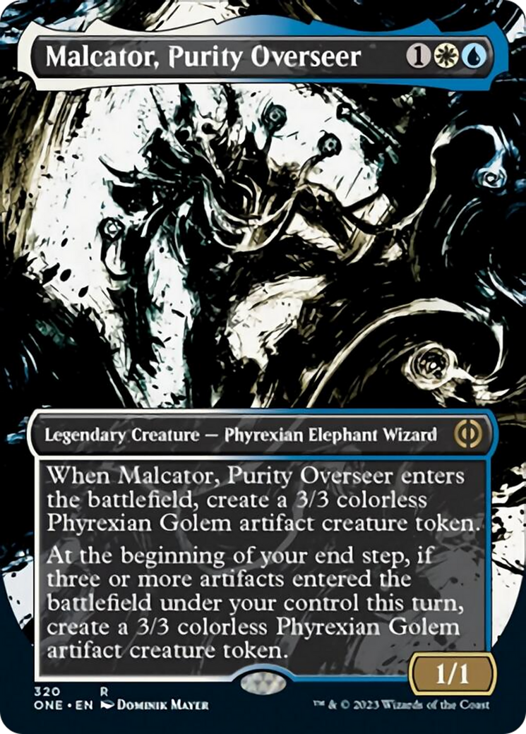 Malcator, Purity Overseer (Borderless Ichor) [Phyrexia: All Will Be One] | Sanctuary Gaming