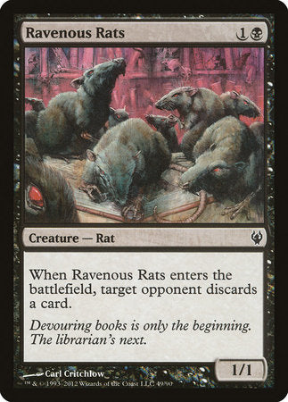 Ravenous Rats [Duel Decks: Izzet vs. Golgari] | Sanctuary Gaming