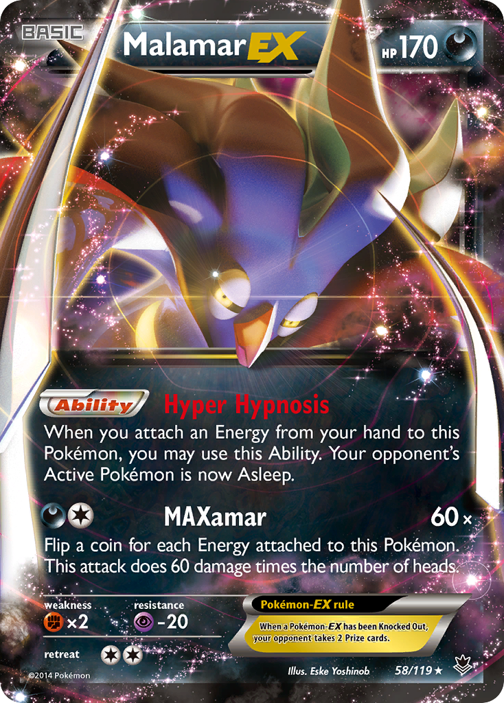 Malamar EX (58/119) [XY: Phantom Forces] | Sanctuary Gaming