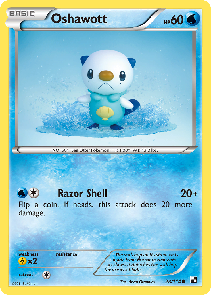 Oshawott (28/114) [Black & White: Base Set] | Sanctuary Gaming