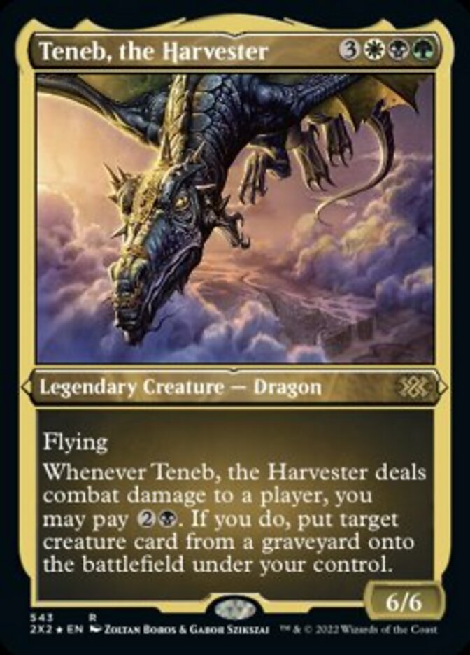 Teneb, the Harvester (Foil Etched) [Double Masters 2022] | Sanctuary Gaming