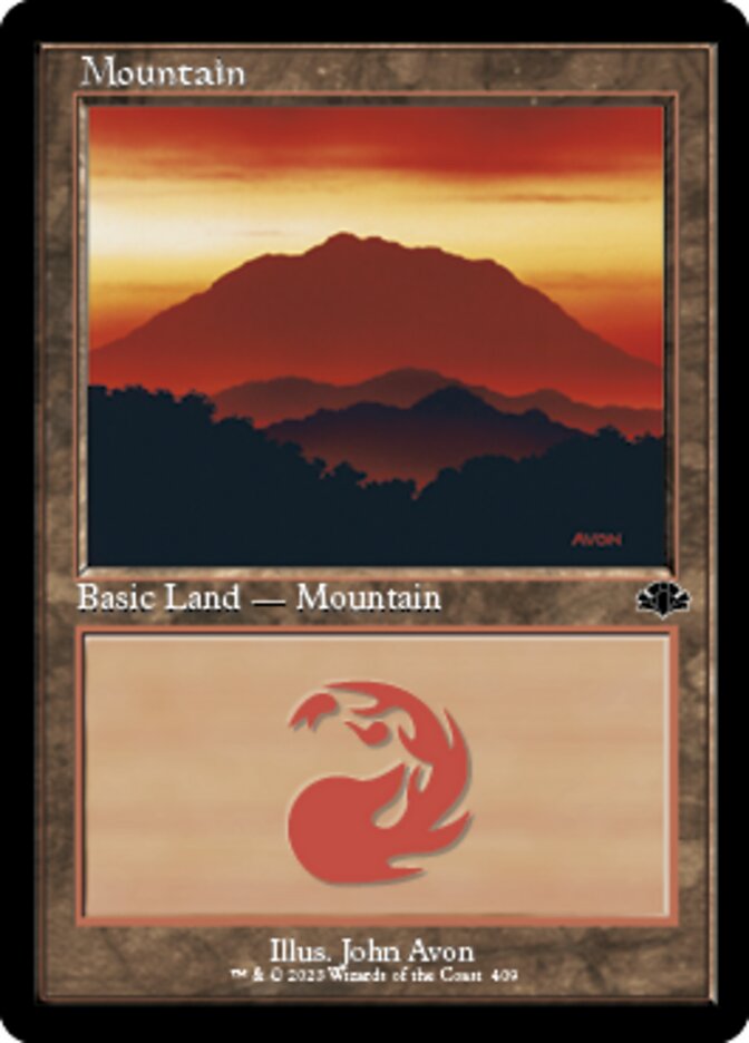 Mountain (409) (Retro) [Dominaria Remastered] | Sanctuary Gaming