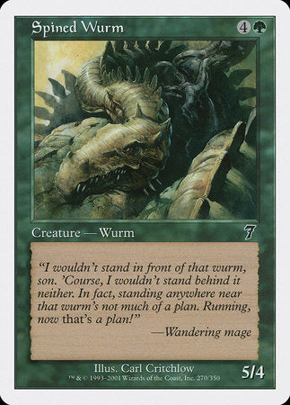 Spined Wurm [Seventh Edition] | Sanctuary Gaming