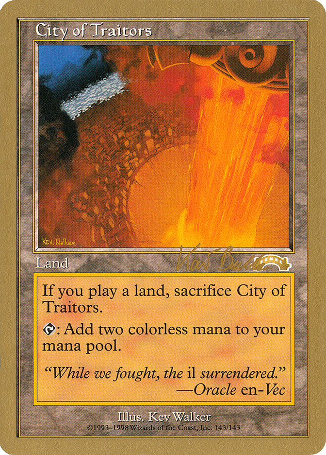 City of Traitors (Kai Budde) [World Championship Decks 1999] | Sanctuary Gaming