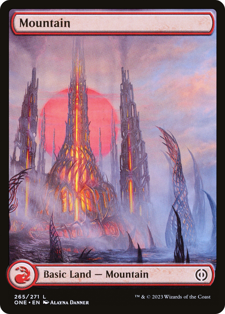 Mountain (265) (Full-Art) [Phyrexia: All Will Be One] | Sanctuary Gaming