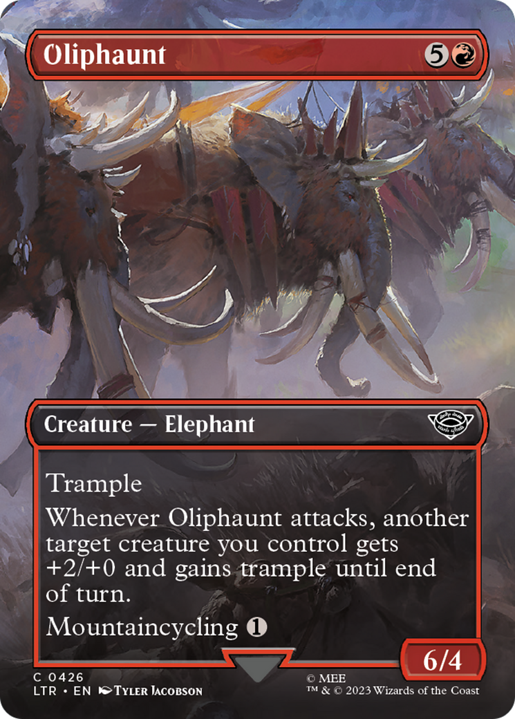 Oliphaunt (Borderless Alternate Art) [The Lord of the Rings: Tales of Middle-Earth] | Sanctuary Gaming