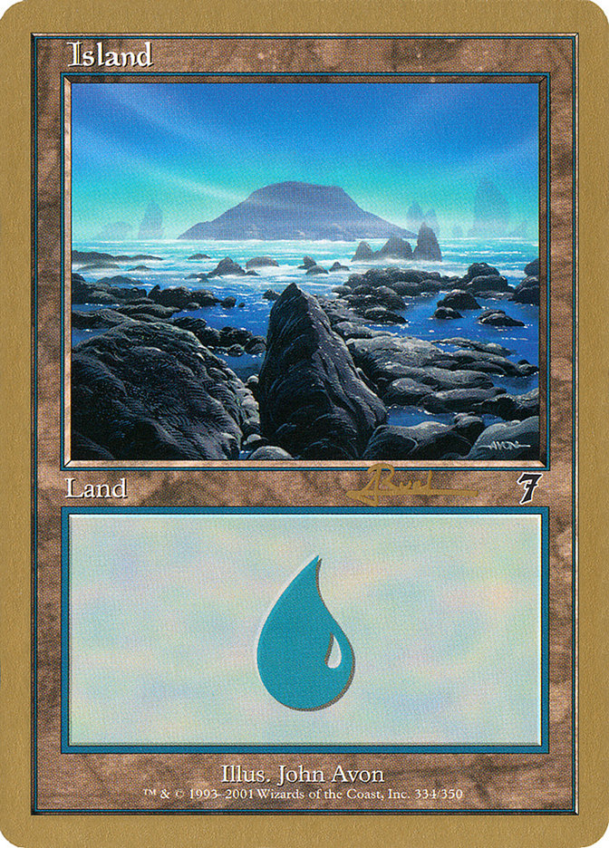 Island (ar334) (Antoine Ruel) [World Championship Decks 2001] | Sanctuary Gaming