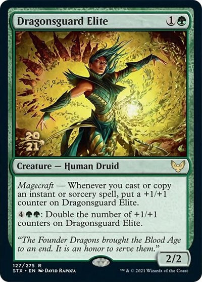 Dragonsguard Elite [Strixhaven: School of Mages Prerelease Promos] | Sanctuary Gaming