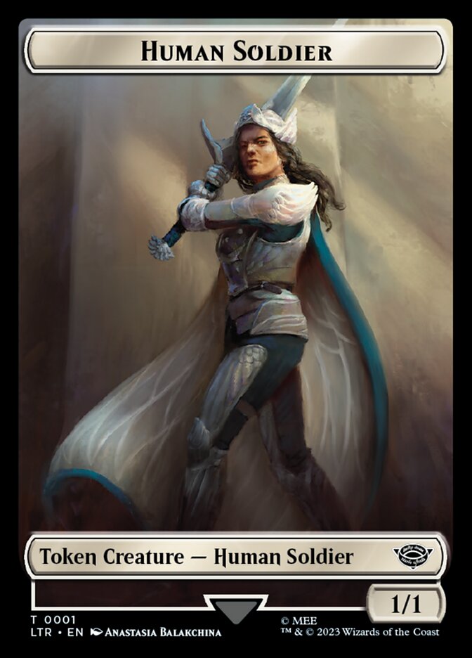 Human Soldier Token (01) [The Lord of the Rings: Tales of Middle-Earth Tokens] | Sanctuary Gaming