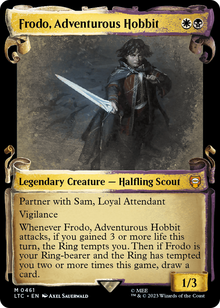 Frodo, Adventurous Hobbit [The Lord of the Rings: Tales of Middle-Earth Commander Showcase Scrolls] | Sanctuary Gaming