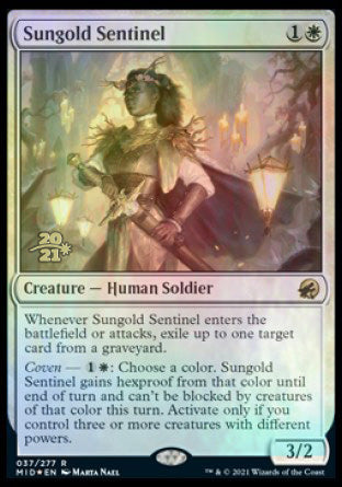 Sungold Sentinel [Innistrad: Midnight Hunt Prerelease Promos] | Sanctuary Gaming