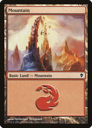 Mountain (244a) [Zendikar] | Sanctuary Gaming