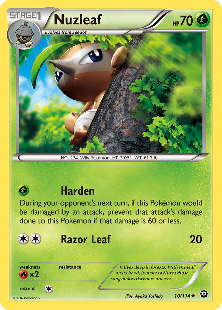 Nuzleaf (10/114) [XY: Steam Siege] | Sanctuary Gaming