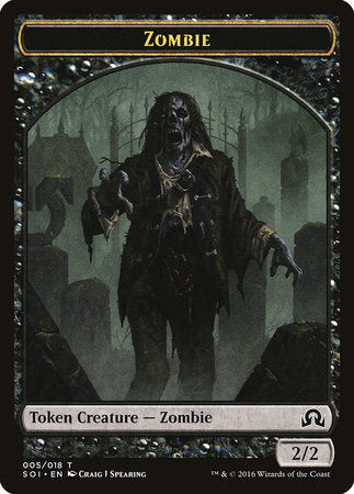 Zombie Token [Shadows over Innistrad Tokens] | Sanctuary Gaming