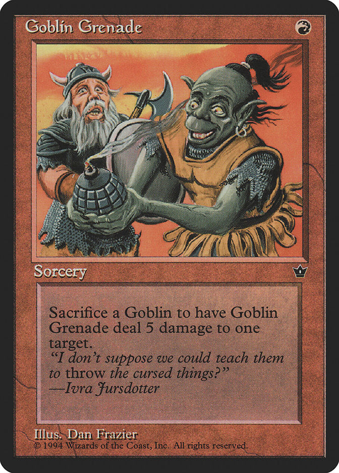 Goblin Grenade (Dan Frazier) [Fallen Empires] | Sanctuary Gaming