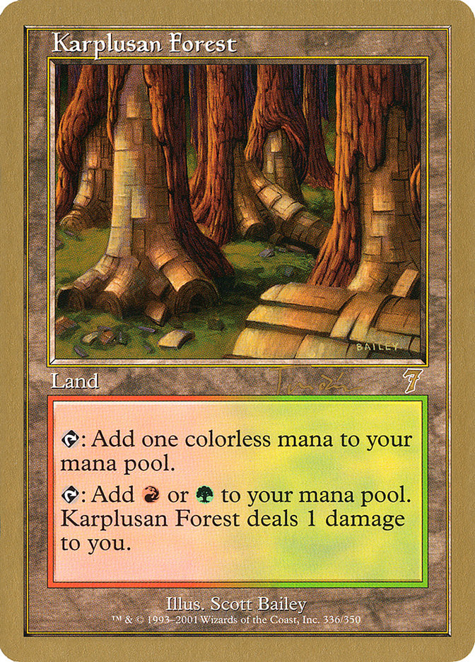 Karplusan Forest (Jan Tomcani) [World Championship Decks 2001] | Sanctuary Gaming