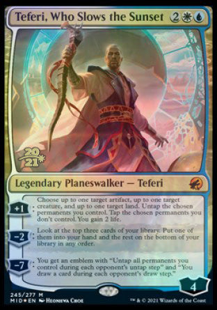 Teferi, Who Slows the Sunset [Innistrad: Midnight Hunt Prerelease Promos] | Sanctuary Gaming