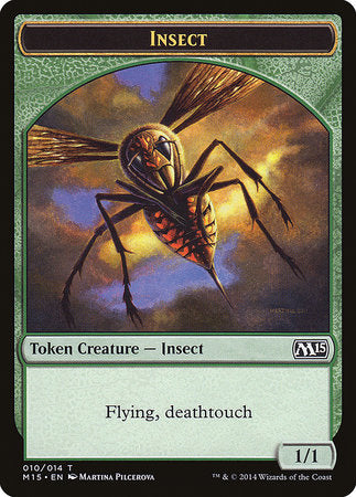 Insect Token (Deathtouch) [Magic 2015 Tokens] | Sanctuary Gaming