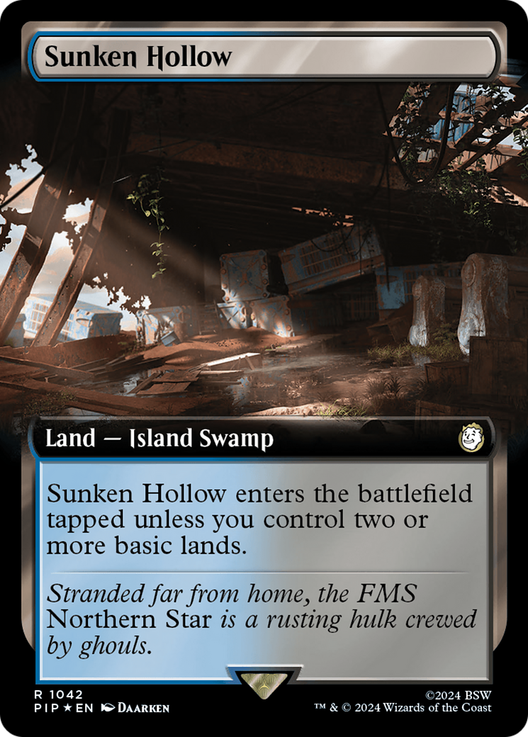 Sunken Hollow (Extended Art) (Surge Foil) [Fallout] | Sanctuary Gaming