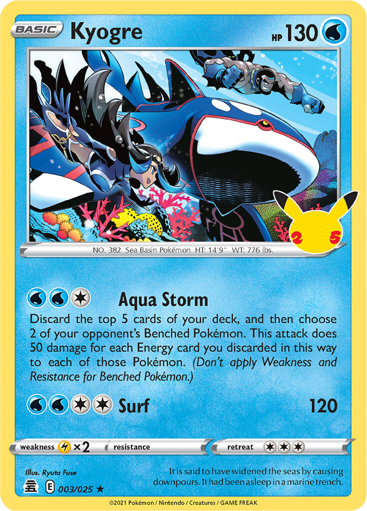 Kyogre (003/025) [Celebrations: 25th Anniversary] | Sanctuary Gaming
