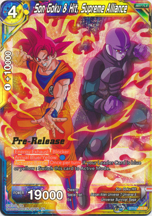 Son Goku & Hit, Supreme Alliance (BT10-145) [Rise of the Unison Warrior Prerelease Promos] | Sanctuary Gaming