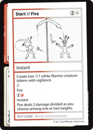 Start // Fire (2021 Edition) [Mystery Booster Playtest Cards] | Sanctuary Gaming