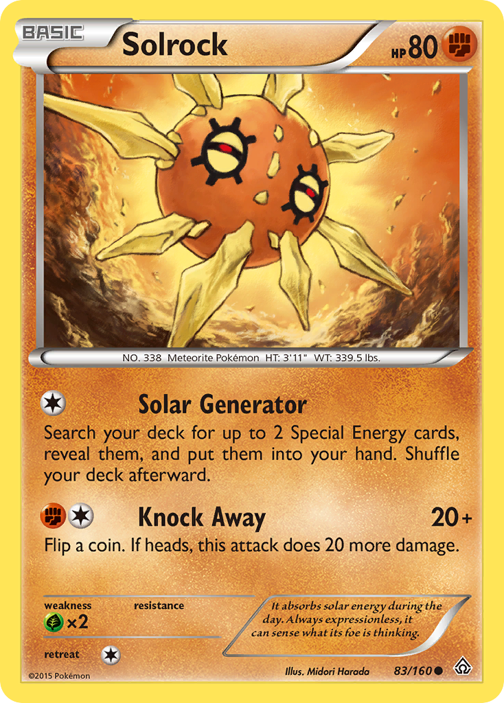 Solrock (83/160) [XY: Primal Clash] | Sanctuary Gaming