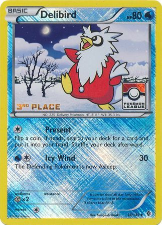 Delibird (38/149) (League Promo 3rd Place) [Black & White: Boundaries Crossed] | Sanctuary Gaming