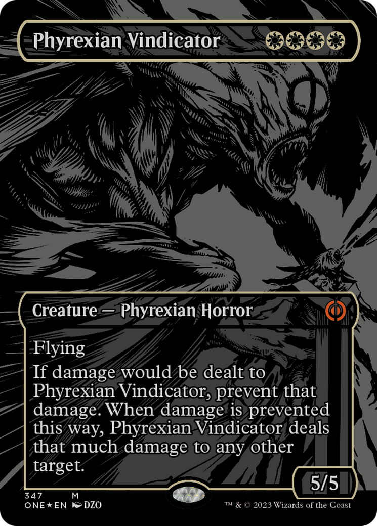 Phyrexian Vindicator (Oil Slick Raised Foil) [Phyrexia: All Will Be One] | Sanctuary Gaming