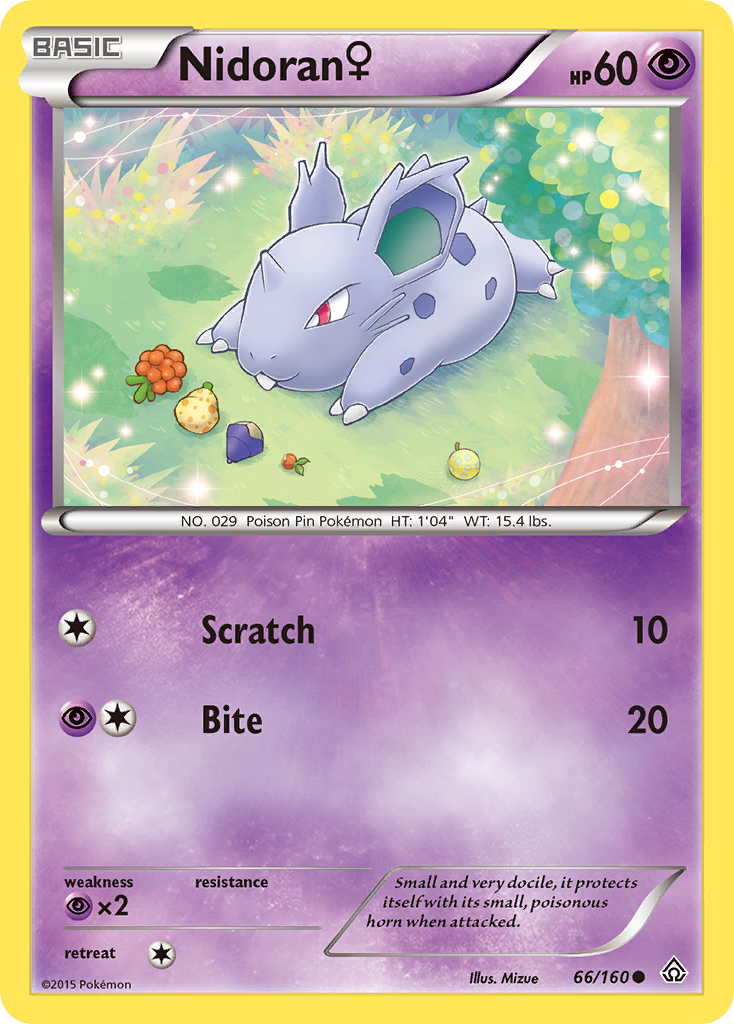 Nidoran (66/160) (Female) [XY: Primal Clash] | Sanctuary Gaming