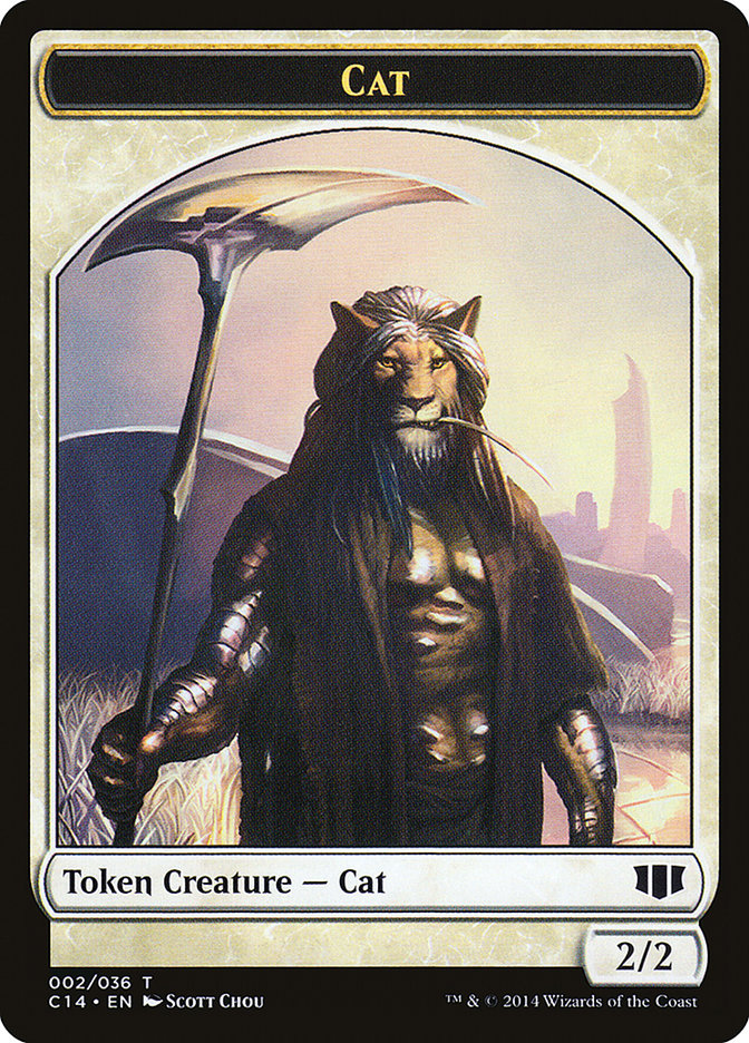 Angel // Cat Double-sided Token [Commander 2014 Tokens] | Sanctuary Gaming