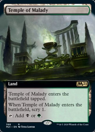 Temple of Malady (Extended Art) [Core Set 2021] | Sanctuary Gaming