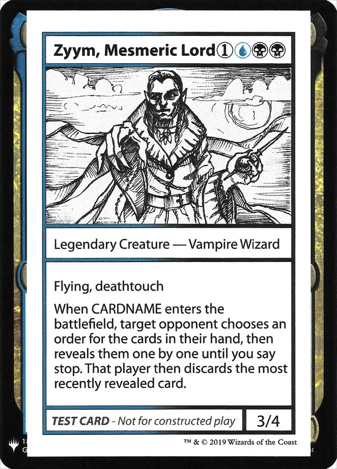 Zyym, Mesmeric Lord [Mystery Booster Playtest Cards] | Sanctuary Gaming
