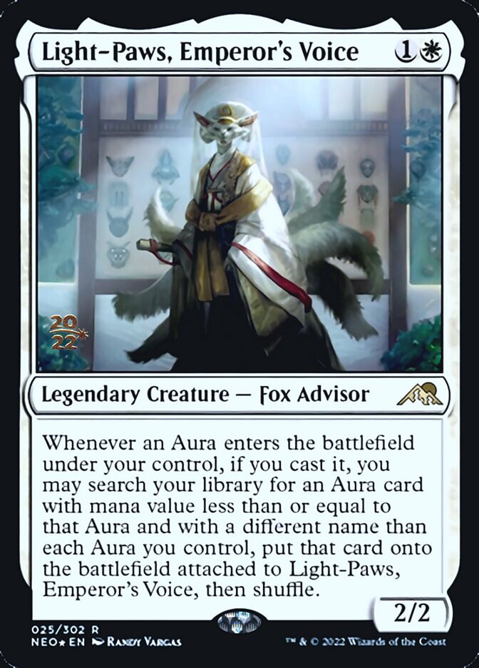 Light-Paws, Emperor's Voice [Kamigawa: Neon Dynasty Prerelease Promos] | Sanctuary Gaming