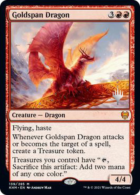 Goldspan Dragon [Kaldheim Promo Pack] | Sanctuary Gaming