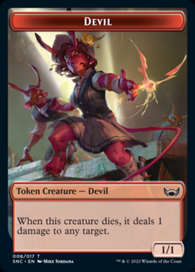 Devil Token [Streets of New Capenna Tokens] | Sanctuary Gaming