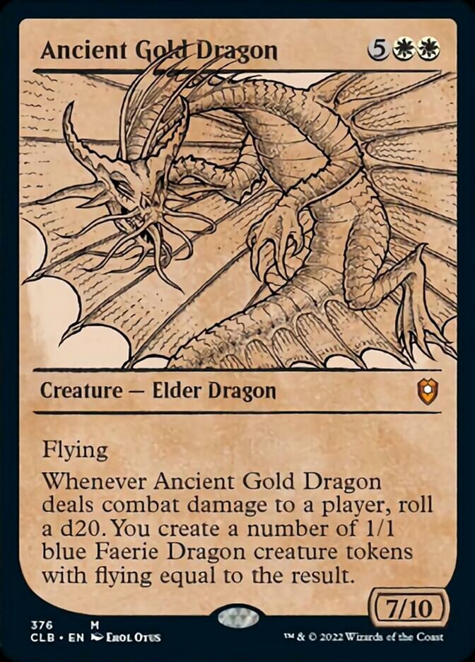 Ancient Gold Dragon (Showcase) [Commander Legends: Battle for Baldur's Gate] | Sanctuary Gaming