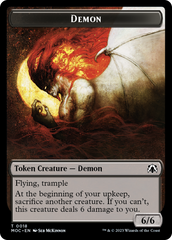 Angel (3) // Demon Double-Sided Token [March of the Machine Commander Tokens] | Sanctuary Gaming