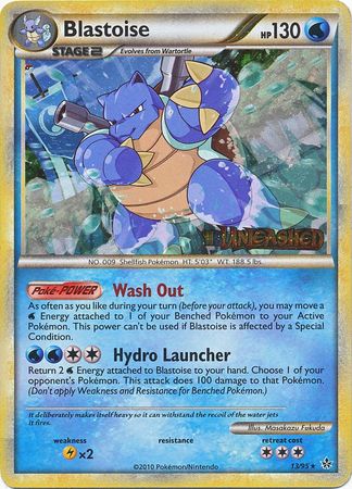 Blastoise (13/95) (Prerelease Promo) [HeartGold & SoulSilver: Black Star Promos] | Sanctuary Gaming