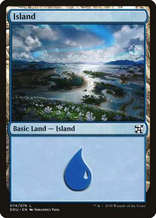 Island (74) [Duel Decks: Elves vs. Inventors] | Sanctuary Gaming