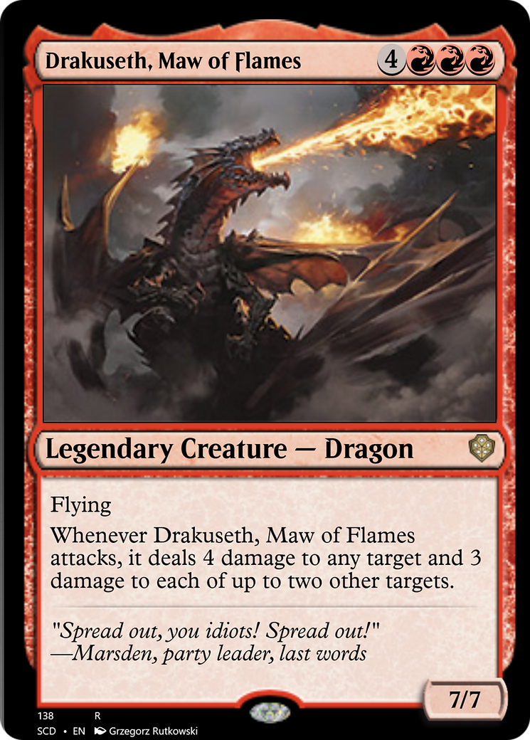 Drakuseth, Maw of Flames [Starter Commander Decks] | Sanctuary Gaming