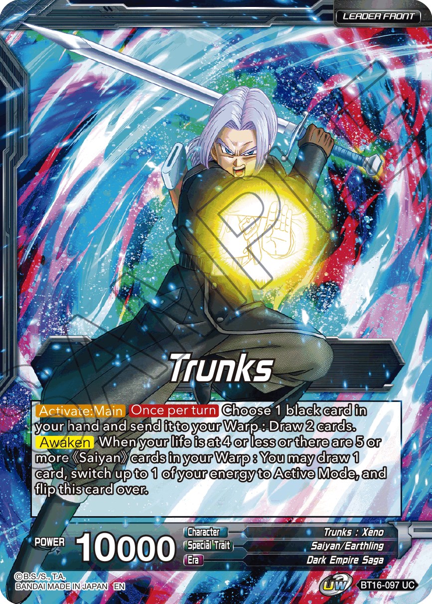 Trunks // SSG Trunks, Crimson Warrior (BT16-097) [Realm of the Gods Prerelease Promos] | Sanctuary Gaming